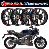 For Bajaj Dominar 400 Motorcycle Wheel Hub Sticker Reflective Rim Scooter Hub Strips Decals Accessories