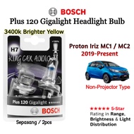 Untuk Proton Iriz (Non-Projector)~Sepasang 3400K 12V Bosch Plus 120 Gigalight H7 Mentol Lampu Depan 