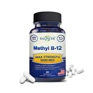 Vitamin B12 - 5000 MCG Supplement with Methylcobalamin (Methyl B-12) Boosts Natural Energy and Benef