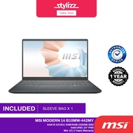 MSI Modern 14 B10MW-442MY 14" FHD Laptop (Intel i3-10110U, 4GB, 256GB, Intel UHD, Win10 Home) - SLEE
