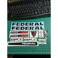 Federal emblem plus federal stray cat sticker