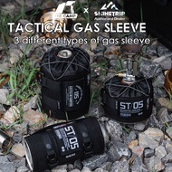 Shinetrip Tactical Gas Cover / Sleeve Outdoor Bottle Butane Protective Cover Case Black Cylinder Hol