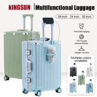 Travel Luggage Set Suitcase Aluminum Frame ABS+PC Hardcase Trolley Bag 20/24 Inch Business Suitcase 