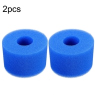 mhnwph [Ander Online] Blue swimming pool filter foam sponge [2 pieces sold 108x40x73MM]