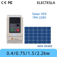อินเวอร์เตอร์0.75KW 0.4KW พลังงานแสงอาทิตย์ VFD 220V 1.5KW DC200V-400V อินเวอร์เตอร์ความถี่เครื่องคว