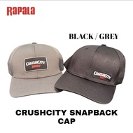 RAPALA CRUSHCITY SNAPBACK CAP BLACK/GREY