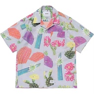 YFVZ WTAPS Hawaiian Cuban Collar Shirt Summer Vacation Beach Short Sleeve Shirt for Men