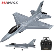 เครื่องบินบังคับ F16 HIMISS 2.4G 4CH 6-Shaft One Key Aerobatic RC Fixed-Wing RC Airplane 365Mm ช่วงป