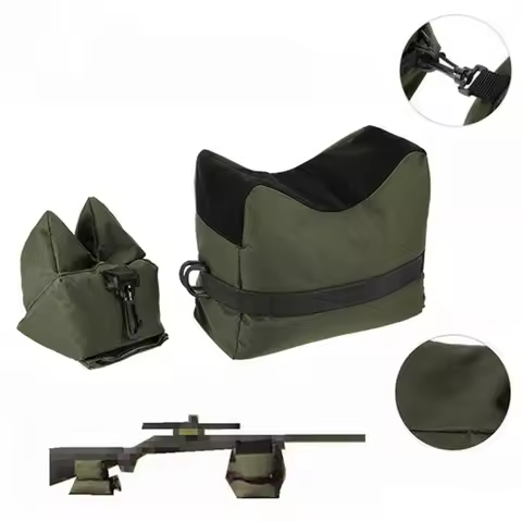 Sniper Shooting Bag Gun Front Rear Bag Target Stand Rifle Support Sandbag Bench Unfilled Outdoor Tac