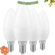KEATHS 4 Pack LED Bulb, E14 B11 LED Candle Bulb, Retro Style Flame Shape Aluminum Alloy PC Material 