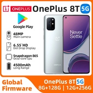 Oneplus 8T Mobile Phone 5G LTE 6.51" 12GB RAM 256GB Dual SIM Card Full Screen Snapdragon 865 used ph
