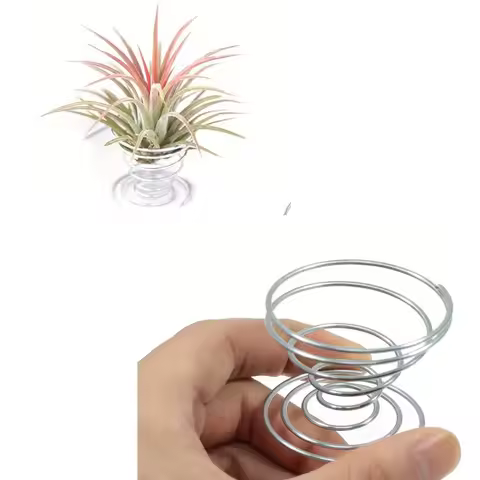 1/10PCS Metal Spring Stand Set, Special Air Plant Holder Tabletop Display Bracket For Garden Tilland