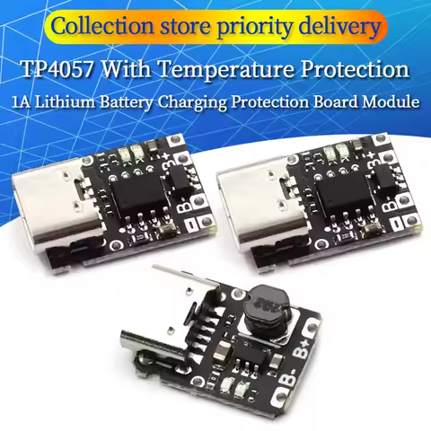 Type-C USB TP4057 1A Lithium Battery Charging Protection Board Module Polymer Battery Over TP4056 Wi