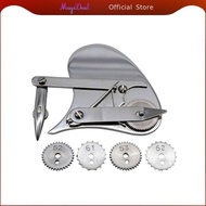 [MagiDeal] Dotting Pen Precision Pattern Pen with Wheels Mechanical Drafting SET a