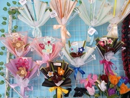 BUKET MINI UKURAN 20X25 CM BUAT GIFT BESTY NIH BUNGA DAISY PREMIUM ANGGAGEMENT CONGRATULATION WEDDIN