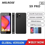 Melrose S9 Pro 3G Super Mini Phones 3Inch Ultra Slim Quad Core 2GB+16GB Mobile Phone 5MP 1000mAh Com