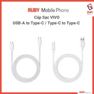 Fast charging cable, fast charging cable Vivo Type C to Type C 6A, USB-A to Type C Vivo Original 6A 