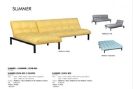 SUMMER SOFA BED (3 SEATER) + L SOFA BED - YELLOW / LIGHT BLUE / INK