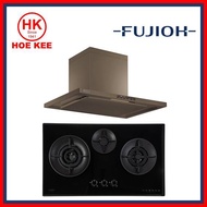 (HOB + HOOD) Fujioh FH-GS7030 SVGL Glass Hob + Fujioh FR-CL1890R Chimney Hood