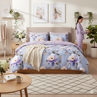 KATUN LOKAL SILIKI Premium 3D Local Cotton Bed Sheet Set with Floral Motif | New 3DDesign Size 90x20