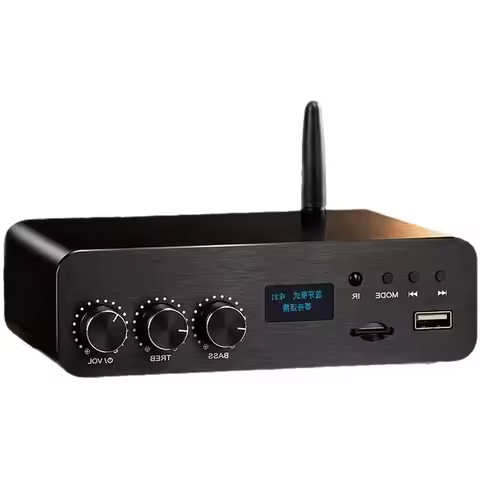 T24C D325U 300Wx2 Bluetooth Power Amplifier PCM5102 USB TF