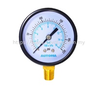 AG10 AUTOMA PRESSURE GAUGE 50MM 10BAR BACK ENTRY 1/4" (AG10-050-F02-010)