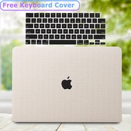 New Design Fashion Case for Apple macbook Air M2 A2681 13 inch 2022 Cover Skin Pro 14 2023 A2779 New Pro M1 A2338 Retina 13 inch A2337 Front and back case Free keyboard Cover