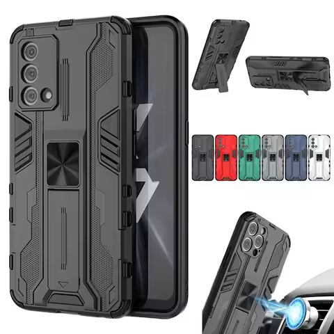 For OPPO Realme GT Master Edition Case Shockproof Armor Magnetic Stand Phone Case For RealmeGT Realm