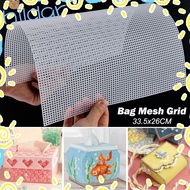 HLAR Canvas Bag Sheets, 7CT White Bag Mesh Grid, 33.5x26CM Plastic Bag Rug