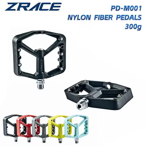 ZRACE PD-M001 Mountain Bike Nylon Fiber Pedals Cycling, MTB DJ BMX Pedal, a Pair 300g