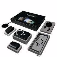 ชุด 6 IN1ที่ชาร์จเร็ว 25W+Magnetic 15W ไฟมือถือ+สายชาร์จ USB C TO USB C 25W+15W ที่ชาร์จไร้สาย Qi Wi