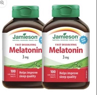 JAMIESON 健美生褪黑素速溶片 3MG -100粒，EXP:2030/03