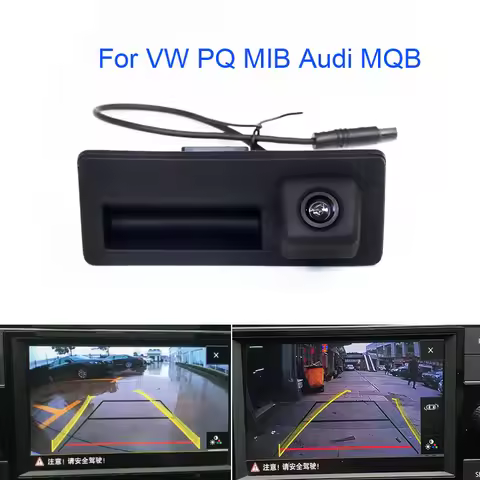Dynamic Trajectory Car Rear View Back Camera for Audi A6L A4L A4 A5 S5 Q3 Q5 Q7 Trunk Handle RCD 330