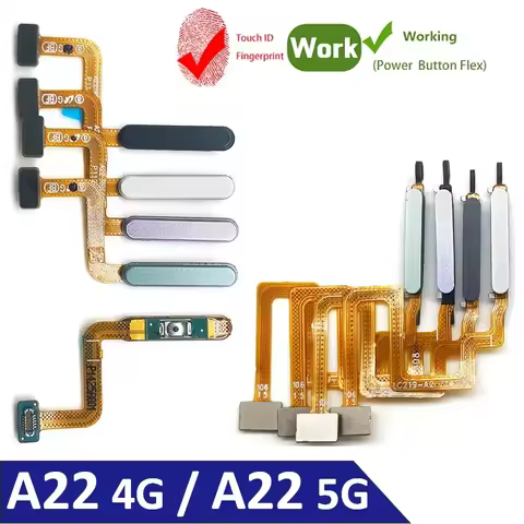 NEW Tested For Samsung A22 4G / A22 5G ID Home Button Fingerprint Menu Return Key Recognition Sensor