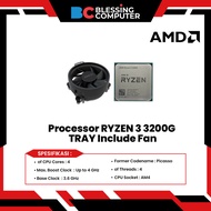 AMD RYZEN 3 3200G TRAY Processor Includes Fan WRAITH
