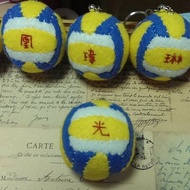 啾咪鑰匙圈-排球(輕壓可以發出聲音)