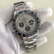 39MM Men's Watch Quartz Chronograph Watch Steel Case Sapphire Glass Modified Watch with VK63 Movemen