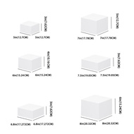 6 ชิ้นบุฟเฟ่ต์ Riser อะคริลิค Cube Display Nesting อาหาร Riser สําหรับอาหาร สําหรับโต๊ะบุฟเฟ่ต์สําหร