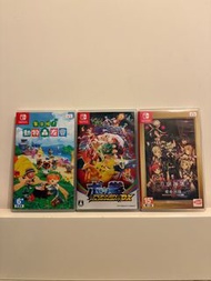 Switch 主機 (包Mario 保護套)+三隻game