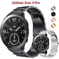 22mm Watch Bracelet Strap for Zeblaze Ares 3 Pro Vibe 7 Pro Smartwatch Stainless Steel Band for Stratos 2 Metal Correa Wristband