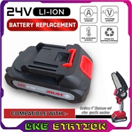 JoustMax 24V Mini Chainsaw Cordless Rechargeable Battery Replacement Lithium-Ion Battery