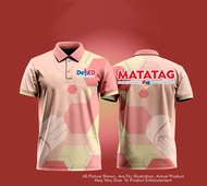 DEPED MATATAG POLO UNIFORM SUBLIMATION POLO-Shirt FOR Men AND WOMEN Teacher DEPED BADGE CODE:4