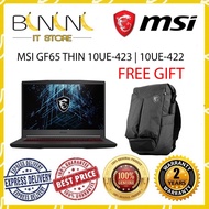 MSI GF65 THIN 10UE-423 | 10UE-422 (I7-10750H,15.6" FHD IPS-LVL,8GBX2 ,512GB NVME,RTX3060 MAX-Q GDDR6