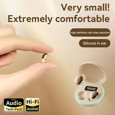 B52-Wireless bluetooth headset small earbuds sleep work sports invisible headphones HD HIFI bass sou