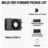 ZHIYUN MOLUS X100 100W 2700K-6500K ไฟลบเงาชุดไฟถ่ายภาพแฟลชวิดีโอสำหรับสตูดิโอถ่ายภาพวิดีโอ Youtube/ 