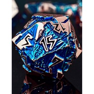 Dragon Metal Dice Running Group Dice DND Dice COC Dice Blue Dragon Array Set