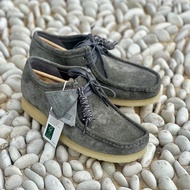 Clarks Wallabee Grey Suede Shoes