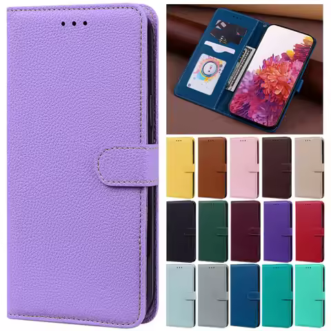 For Samsung A51 SM-A515F Case Candy Color Leather Phone Case for Samsung Galaxy A 51 A11 A21S A71 A3