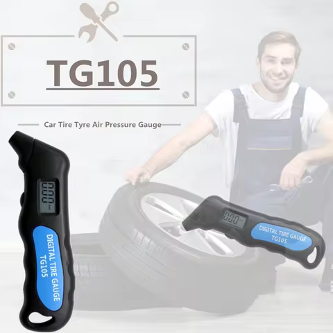 TG105 Digital Car Tire Tyre Air Pressure Gauge Meter LCD Display Manometer Barometers Tester for Car