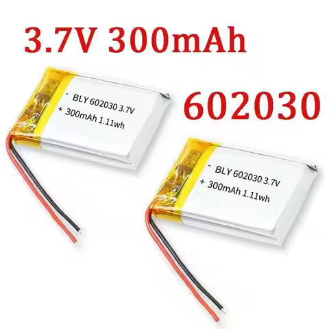 602030 3.7V 300mAh Polymer Lithium Rechargeable Battery For GPS Navigator MP5 Bluetooth Headset PS4 